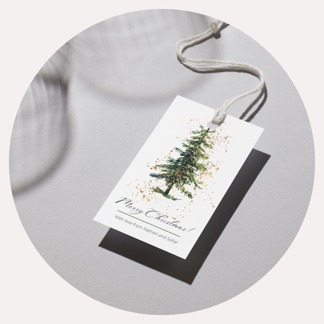 Personalised Christmas tags