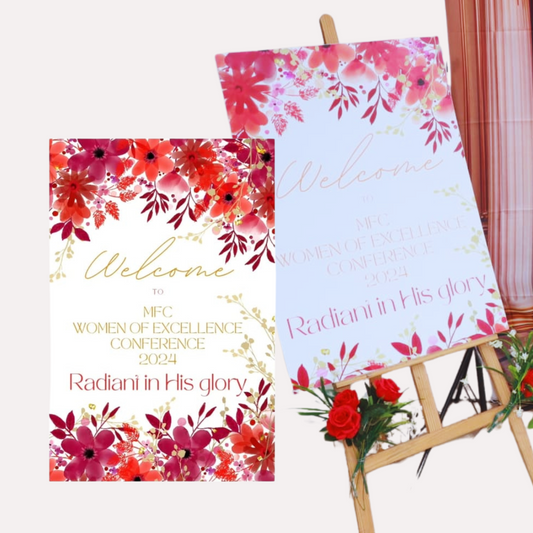 Welcome board