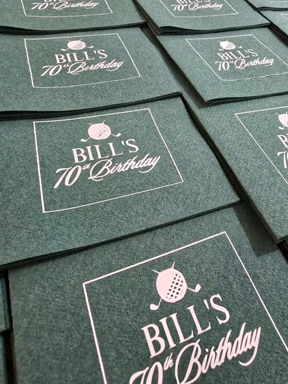 Personalised cocktail serviettes (100)