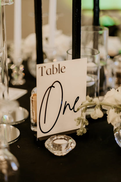 Table numbers - Acrylic